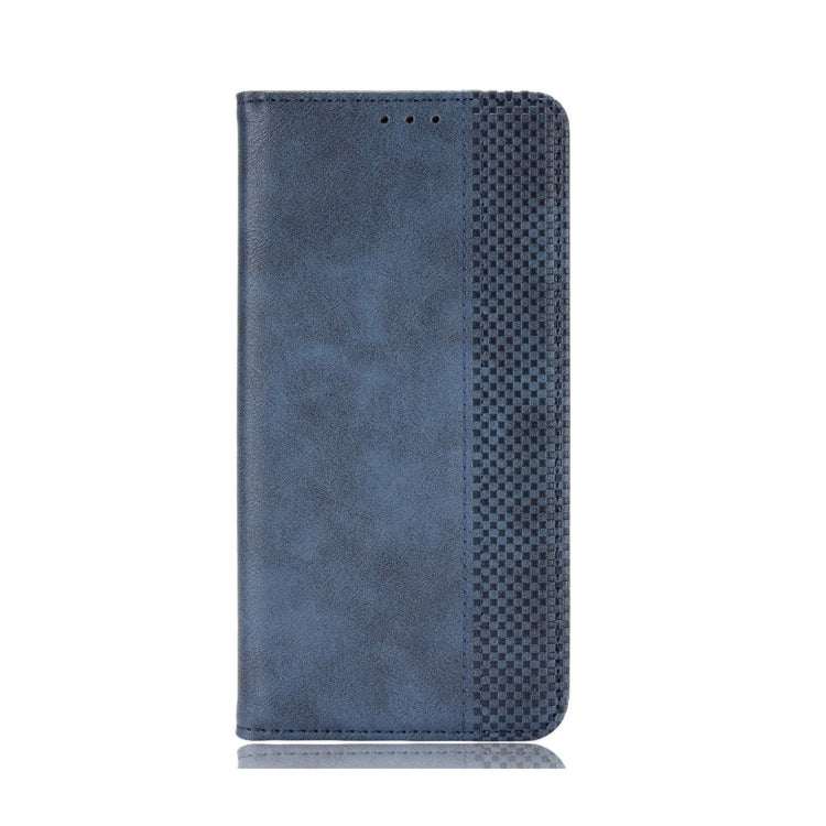 For Nokia C21 Plus Magnetic Buckle Retro Crazy Horse Leather Phone Case(Blue) - Nokia Cases by PMC Jewellery | Online Shopping South Africa | PMC Jewellery