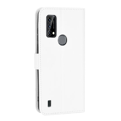 For Blackview A50 Diamond Texture Leather Phone Case(White) - More Brand by PMC Jewellery | Online Shopping South Africa | PMC Jewellery