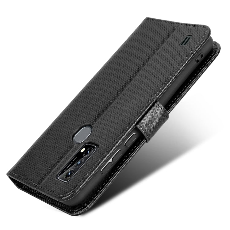 For Blackview A50 Diamond Texture Leather Phone Case(Black) - More Brand by PMC TechLife | Online Shopping South Africa | PMC TechLife | Buy Now Pay Later Mobicred