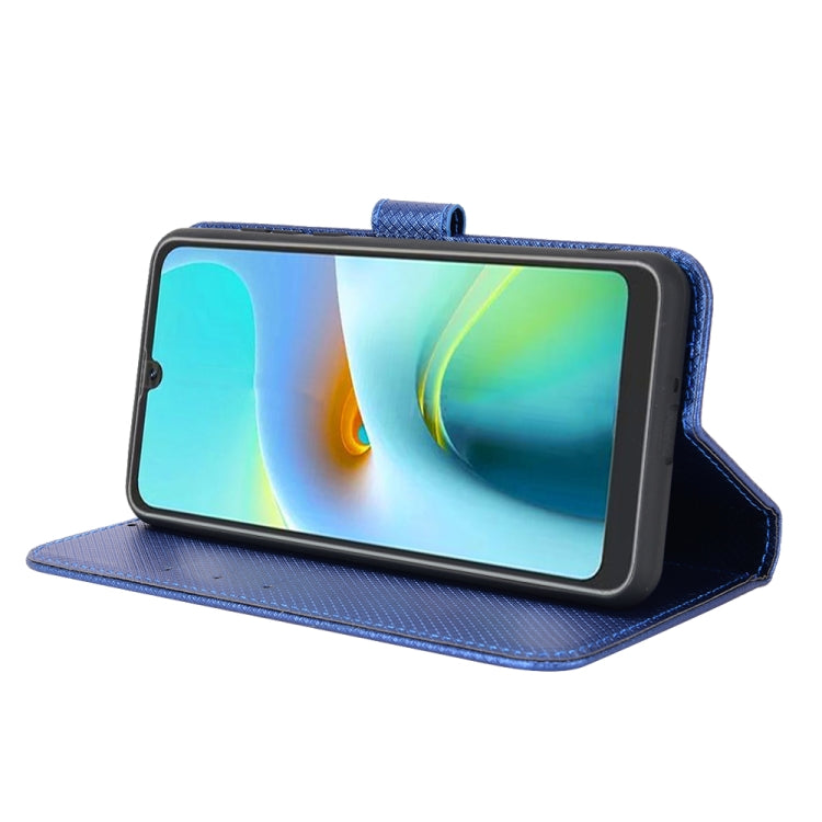 For Blackview A50 Diamond Texture Leather Phone Case(Blue) - More Brand by PMC TechLife | Online Shopping South Africa | PMC TechLife | Buy Now Pay Later Mobicred