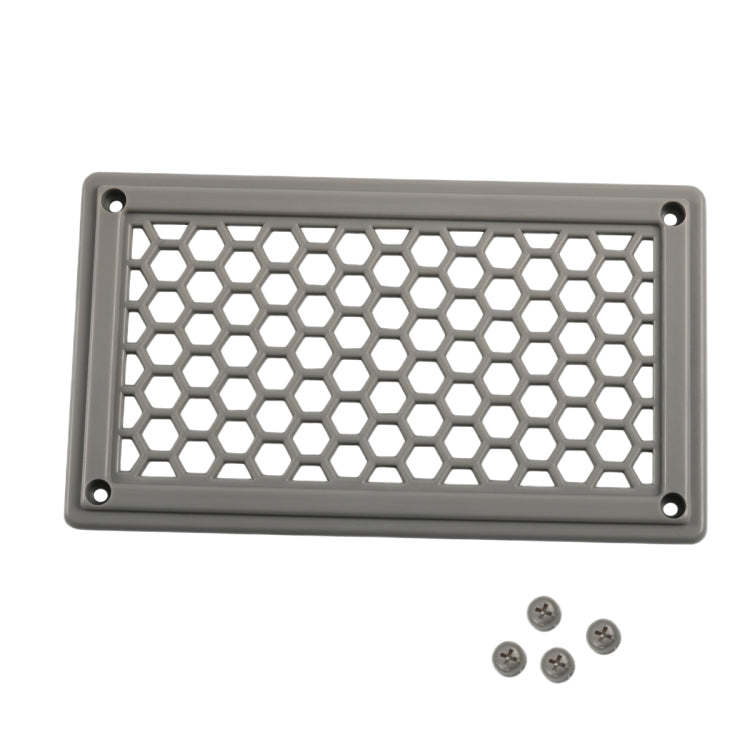 A6790 198x114mm Grey Rectangle Louvered Ventilation Plastic Venting Panel Cover - Air Conditioning System by PMC TechLife | Online Shopping South Africa | PMC TechLife | Buy Now Pay Later Mobicred