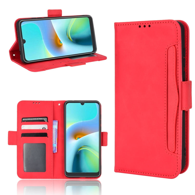 For Blackview A50 Skin Feel Calf Pattern Leather Phone Case(Red) - More Brand by PMC TechLife | Online Shopping South Africa | PMC TechLife | Buy Now Pay Later Mobicred
