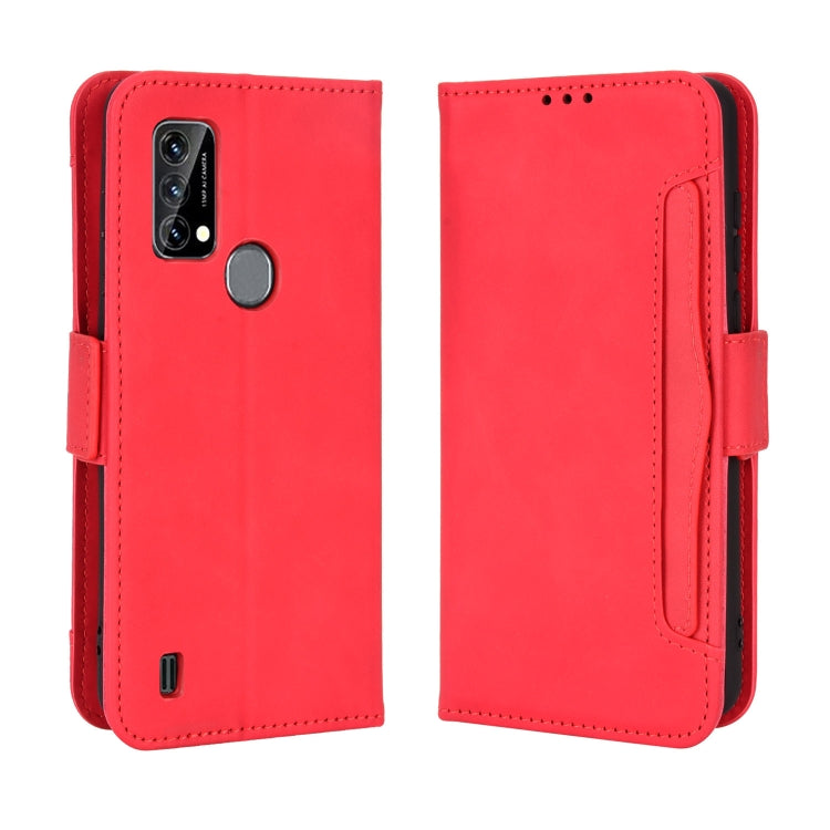 For Blackview A50 Skin Feel Calf Pattern Leather Phone Case(Red) - More Brand by PMC TechLife | Online Shopping South Africa | PMC TechLife | Buy Now Pay Later Mobicred