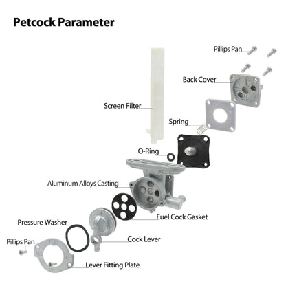 Motorcycle Fuel Tap Valve Petcock Fuel Tank Gas Switch for Suzuki GS300 - Replacement Parts by PMC Jewellery | Online Shopping South Africa | PMC Jewellery