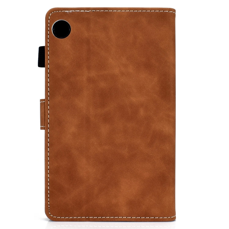 For Lenovo Tab M10 Plus 10.6 3rd Gen 2022 Stitching Cowhide Texture Smart Leather Tablet Case(Brown) - Lenovo by PMC Jewellery | Online Shopping South Africa | PMC Jewellery