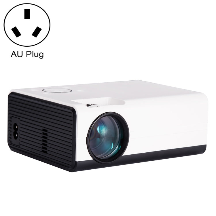 T01 800x480 2200 Lumens Mini LCD Digital Projector, Android Version, AU Plug(White Black) - Mini Projector by PMC Jewellery | Online Shopping South Africa | PMC Jewellery | Buy Now Pay Later Mobicred