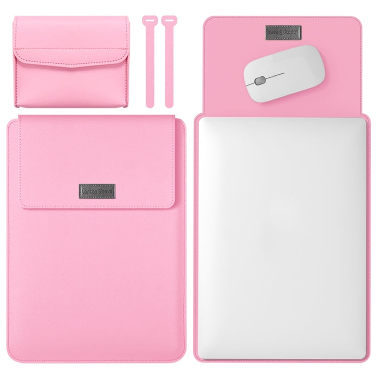 4 in 1 Lightweight and Portable Leather Computer Bag, Size:13/14 inches(Pink) - free shipping - PMC TechLife - Order now!