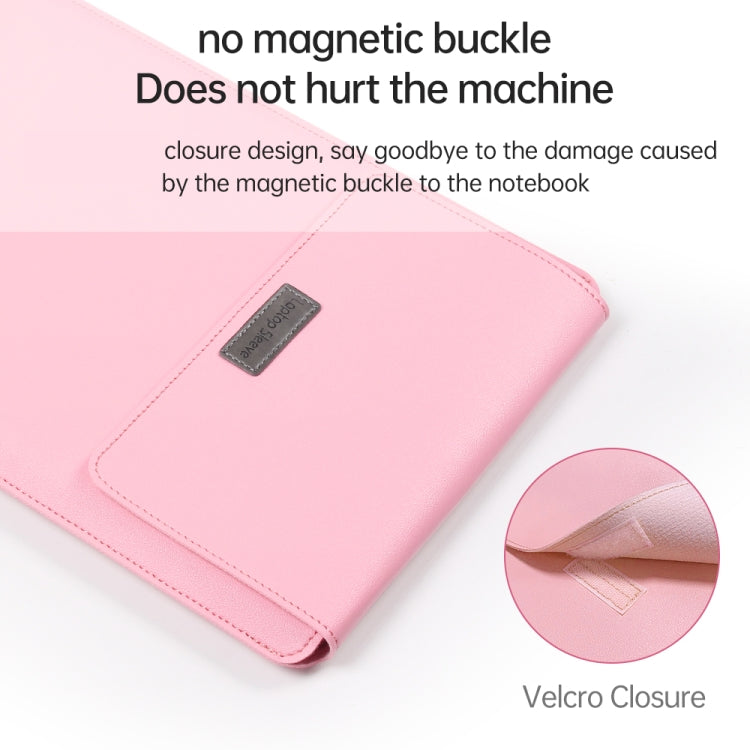 4 in 1 Lightweight and Portable Leather Computer Bag, Size:13/14 inches(Pink) - free shipping - PMC TechLife - Order now!