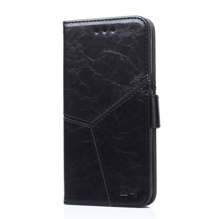 For Blackview A70 Geometric Stitching Horizontal Flip Leather Phone Case(Black) - More Brand by PMC Jewellery | Online Shopping South Africa | PMC Jewellery