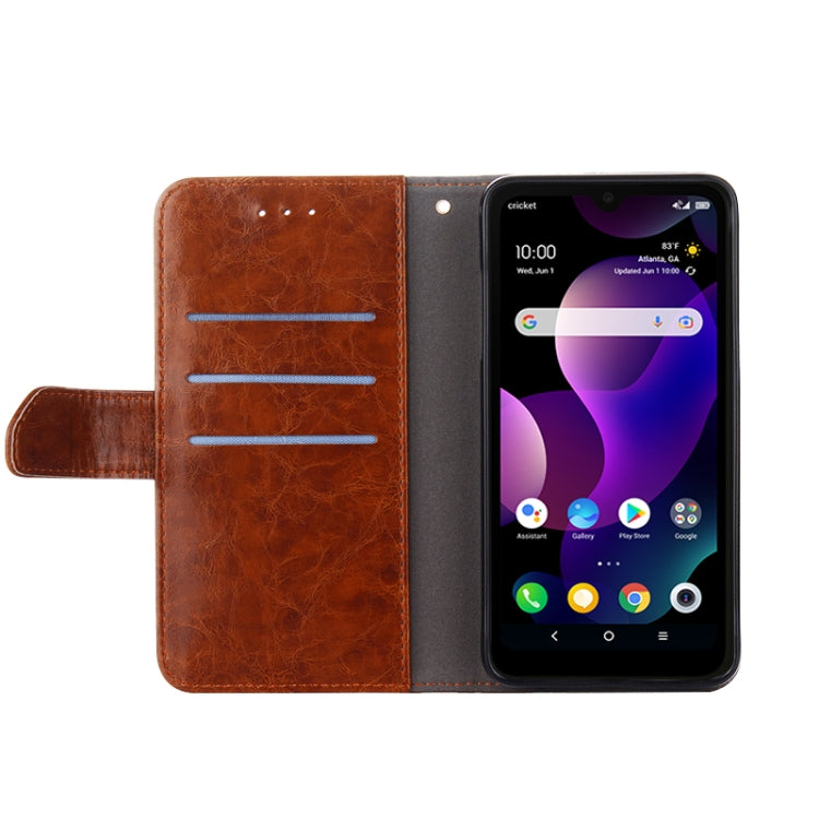 For Blackview A70 Geometric Stitching Horizontal Flip Leather Phone Case(Black) - More Brand by PMC Jewellery | Online Shopping South Africa | PMC Jewellery