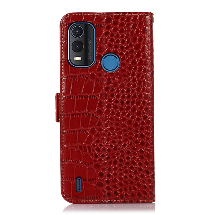 For Nokia G11 Plus Crocodile Top Layer Cowhide Leather Phone Case(Red) - Nokia Cases by PMC TechLife | Online Shopping South Africa | PMC TechLife | Buy Now Pay Later Mobicred