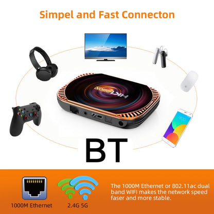 MECOOL HK1RBOX X4 4K TV Box, Android 11 Amlogic S905X4 CPU with RC 4GB+64GB(UK Plug) - Amlogic S905 by MECOOL | Online Shopping South Africa | PMC Jewellery | Buy Now Pay Later Mobicred