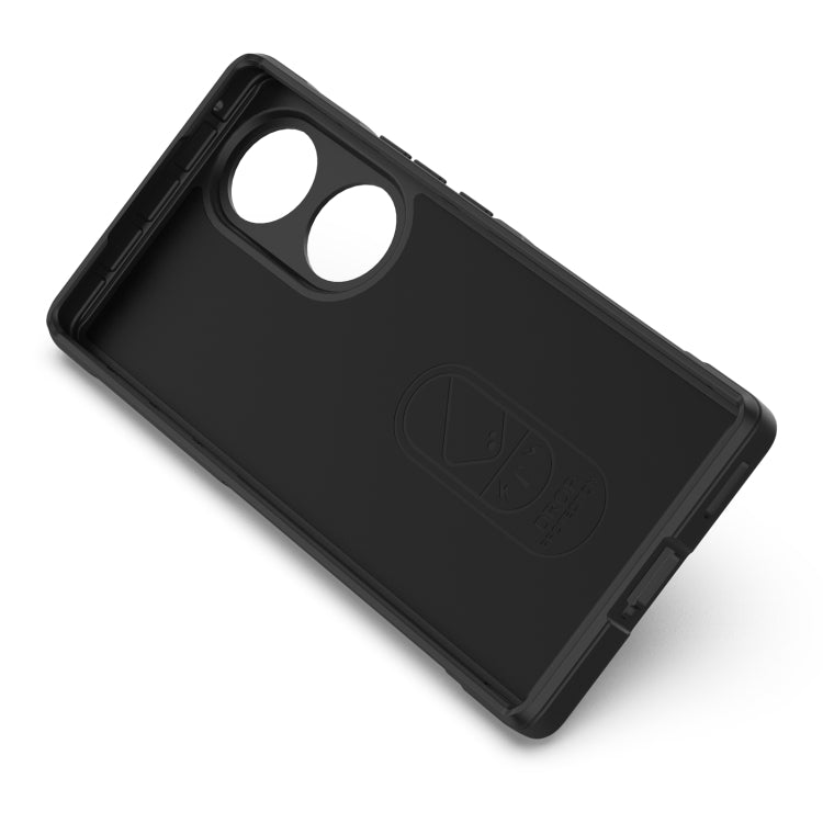 For Honor 70 5G Magic Shield TPU + Flannel Phone Case(White) - Honor Cases by PMC TechLife | Online Shopping South Africa | PMC TechLife