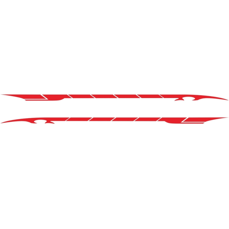 2 PCS/Set D-178 Waistline Pattern Car Modified Decorative Sticker(Red) - Decorative Sticker by PMC Jewellery | Online Shopping South Africa | PMC Jewellery | Buy Now Pay Later Mobicred