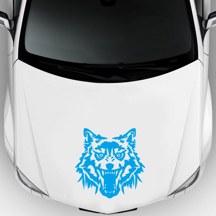 2 PCS/Set D-218 Wolf Totem Pattern Car Modified Decorative Sticker(Blue) - Decorative Sticker by PMC Jewellery | Online Shopping South Africa | PMC Jewellery | Buy Now Pay Later Mobicred