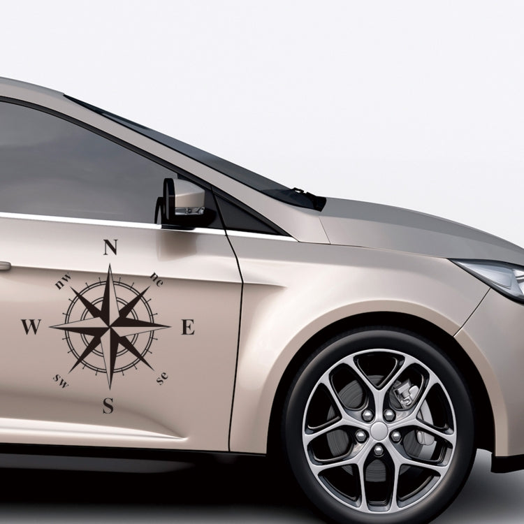 D-366 Compass Pattern Car Modified Decorative Sticker(Black) - Decorative Sticker by PMC TechLife | Online Shopping South Africa | PMC TechLife | Buy Now Pay Later Mobicred