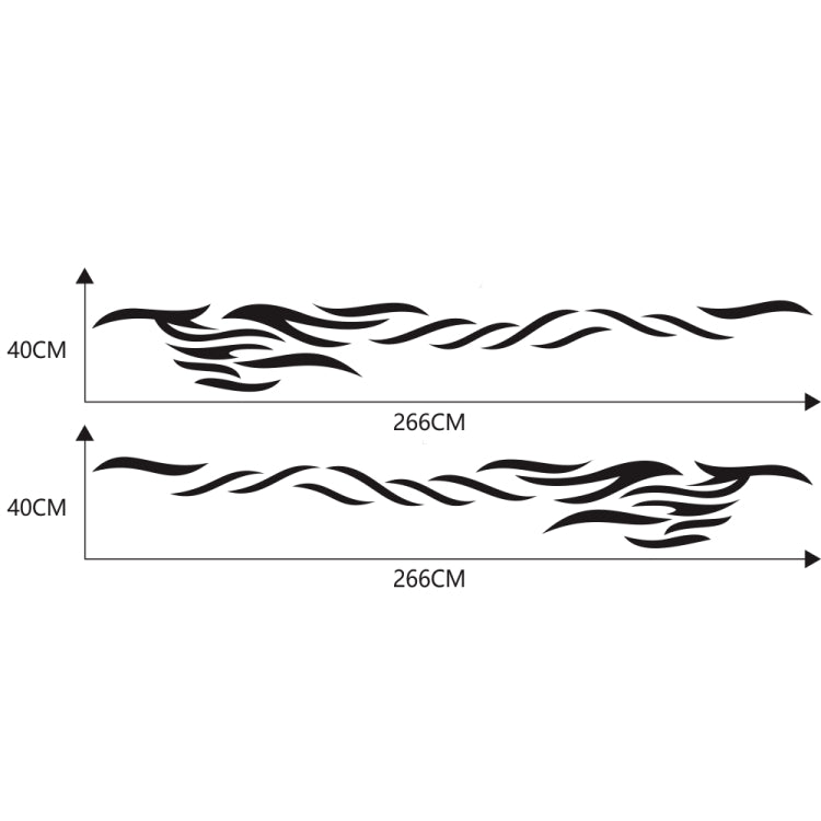 2 PCS/Set D-369 Totem Pattern Car Decorative Sticker(Black) - free shipping - PMC TechLife - Order now!