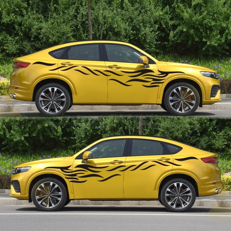 2 PCS/Set D-369 Totem Pattern Car Decorative Sticker(Black) - free shipping - PMC TechLife - Order now!