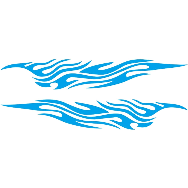 2 PCS/Set D-476 Fire Element Pattern Car Modified Decorative Sticker(Blue) - Decorative Sticker by PMC TechLife | Online Shopping South Africa | PMC TechLife | Buy Now Pay Later Mobicred