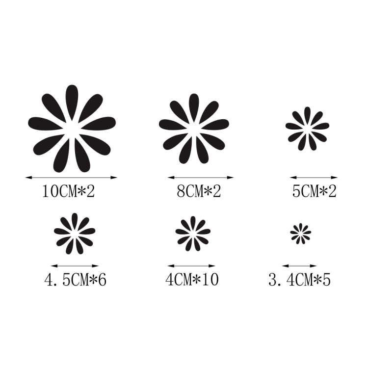 2 PCS/Set D-483 Flower Pattern Car Modified Decorative Sticker(Black) - free shipping - PMC TechLife - Order now!
