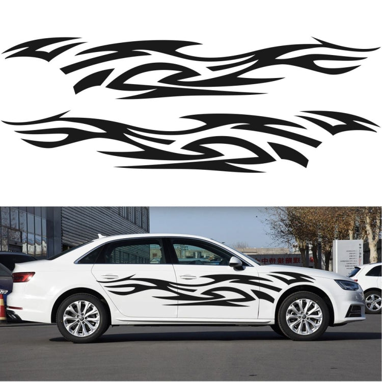 2 PCS/Set D-521 Fire Totem Pattern Car Modified Decorative Sticker(Yellow) - Decorative Sticker by PMC TechLife | Online Shopping South Africa | PMC TechLife | Buy Now Pay Later Mobicred