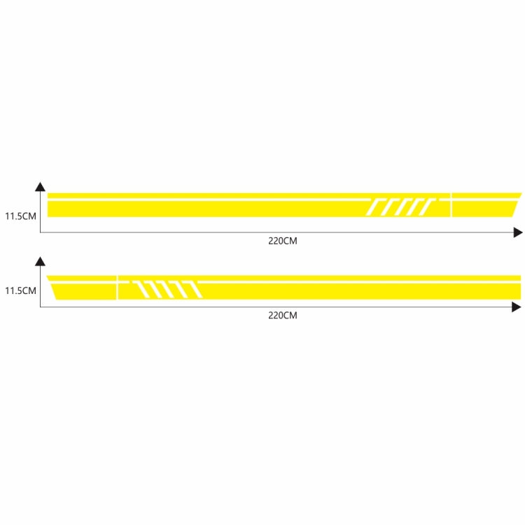 D-655 Universal Car Modified Decorative Sticker(Yellow) - free shipping - PMC Jewellery - Order now!