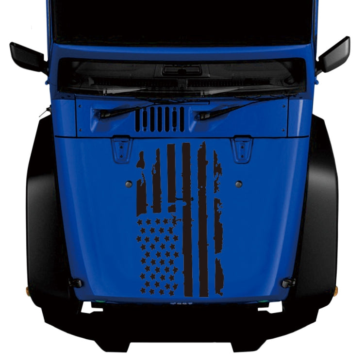 D-778 American Flag Pattern Car Modified Decorative Sticker(Black) - Decorative Sticker by PMC Jewellery | Online Shopping South Africa | PMC Jewellery | Buy Now Pay Later Mobicred