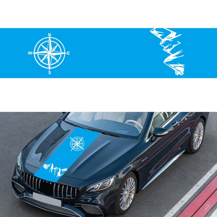 D-864 Compass Pattern Car Modified Decorative Sticker(Blue) - Decorative Sticker by PMC TechLife | Online Shopping South Africa | PMC TechLife | Buy Now Pay Later Mobicred
