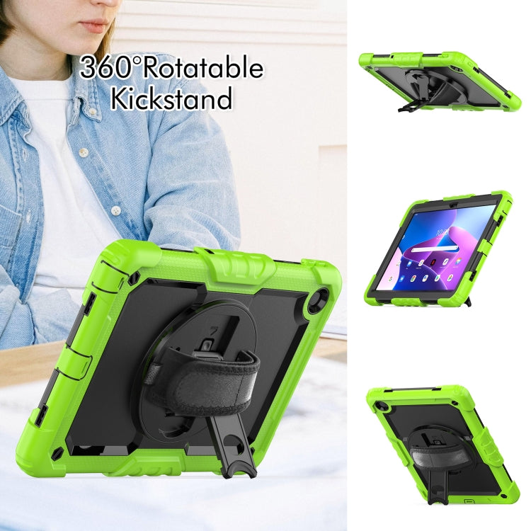 For Lenovo Tab M10 Plus 10.6 3rd Gen 2022 Silicone + PC Tablet Case(Black + Yellow Green) - Lenovo by PMC TechLife | Online Shopping South Africa | PMC TechLife | Buy Now Pay Later Mobicred