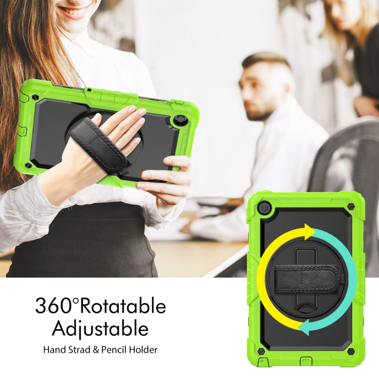 For Lenovo Tab M10 Plus 10.6 3rd Gen 2022 Silicone + PC Tablet Case(Black + Yellow Green) - Lenovo by PMC TechLife | Online Shopping South Africa | PMC TechLife | Buy Now Pay Later Mobicred
