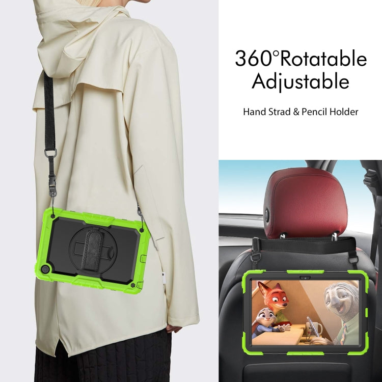 For Lenovo Tab M10 Plus 10.6 3rd Gen 2022 Silicone + PC Tablet Case(Black + Yellow Green) - Lenovo by PMC TechLife | Online Shopping South Africa | PMC TechLife | Buy Now Pay Later Mobicred