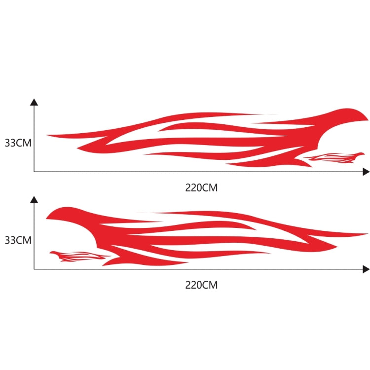2 PCS/Set D-926 Fire Totem Pattern Car Modified Decorative Sticker(Red) - Decorative Sticker by PMC TechLife | Online Shopping South Africa | PMC TechLife | Buy Now Pay Later Mobicred