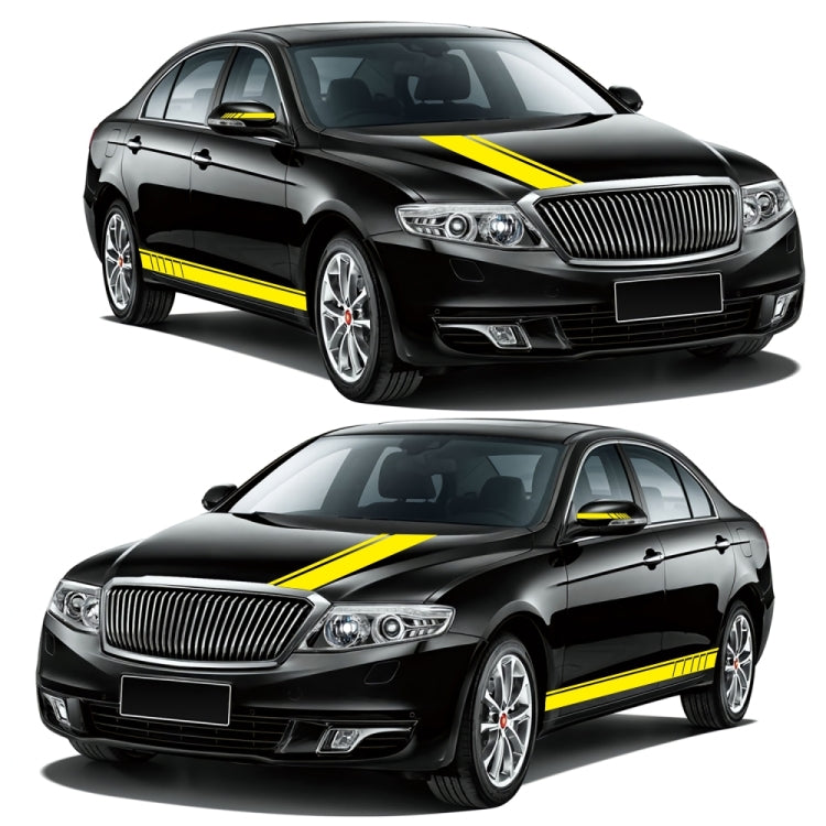 D-930 Lines Pattern Car Modified Decorative Sticker(Yellow) - Decorative Sticker by PMC TechLife | Online Shopping South Africa | PMC TechLife | Buy Now Pay Later Mobicred