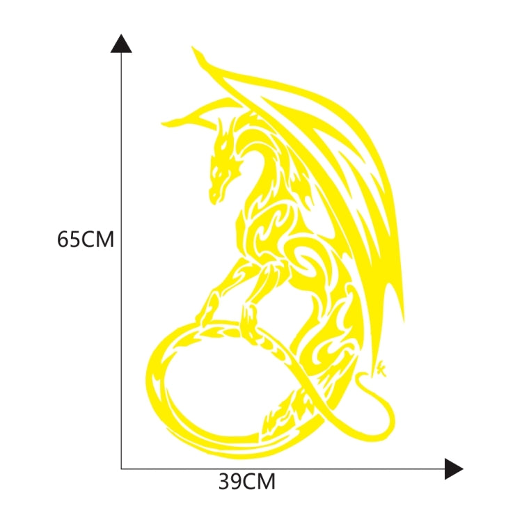 D-931 Pterosaur Pattern Car Modified Decorative Sticker(Yellow) - Decorative Sticker by PMC TechLife | Online Shopping South Africa | PMC TechLife | Buy Now Pay Later Mobicred