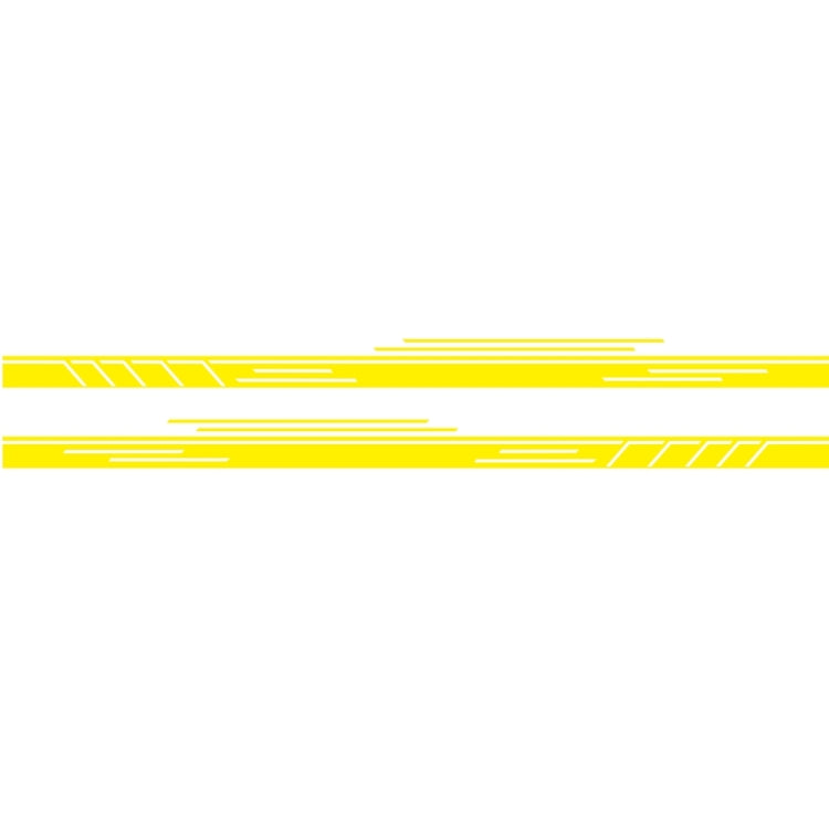 2 PCS/Set D-932 Stripe Pattern Car Modified Decorative Sticker(Yellow) - Decorative Sticker by PMC TechLife | Online Shopping South Africa | PMC TechLife | Buy Now Pay Later Mobicred