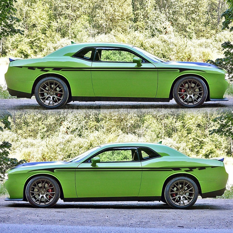 2 PCS/Set D-934 Waistline Pattern Car Modified Decorative Sticker(Black) - Decorative Sticker by PMC TechLife | Online Shopping South Africa | PMC TechLife | Buy Now Pay Later Mobicred