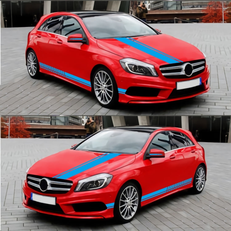 D-936 Stripe Pattern Car Modified Decorative Sticker(Blue) - Decorative Sticker by PMC Jewellery | Online Shopping South Africa | PMC Jewellery | Buy Now Pay Later Mobicred