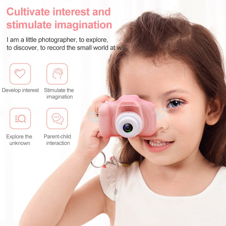 X2S 2.0 Inch LCD Screen Mini Children Camera Digital Camera, Resolution:HD Single Camera 1300W+ 32G Memory Card + Card Reader + Cartoon Stickers(Yellow) - Children Cameras by PMC TechLife | Online Shopping South Africa | PMC TechLife | Buy Now Pay Later Mobicred
