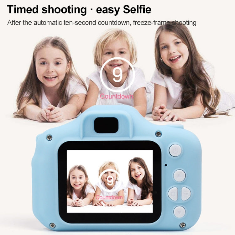 X2S 2.0 Inch LCD Screen Mini Children Camera Digital Camera, Resolution:HD Single Camera 1300W+ 32G Memory Card + Card Reader + Cartoon Stickers(Black) - Children Cameras by PMC Jewellery | Online Shopping South Africa | PMC Jewellery | Buy Now Pay Later Mobicred