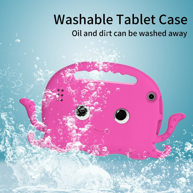 For Amazon Kindle Fire HD 7 2019 / 2017 / 2015 Octopus EVA Shockproof Tablet Case with Screen Film & Shoulder Strap(Rose Red) - Amazon by PMC TechLife | Online Shopping South Africa | PMC TechLife | Buy Now Pay Later Mobicred