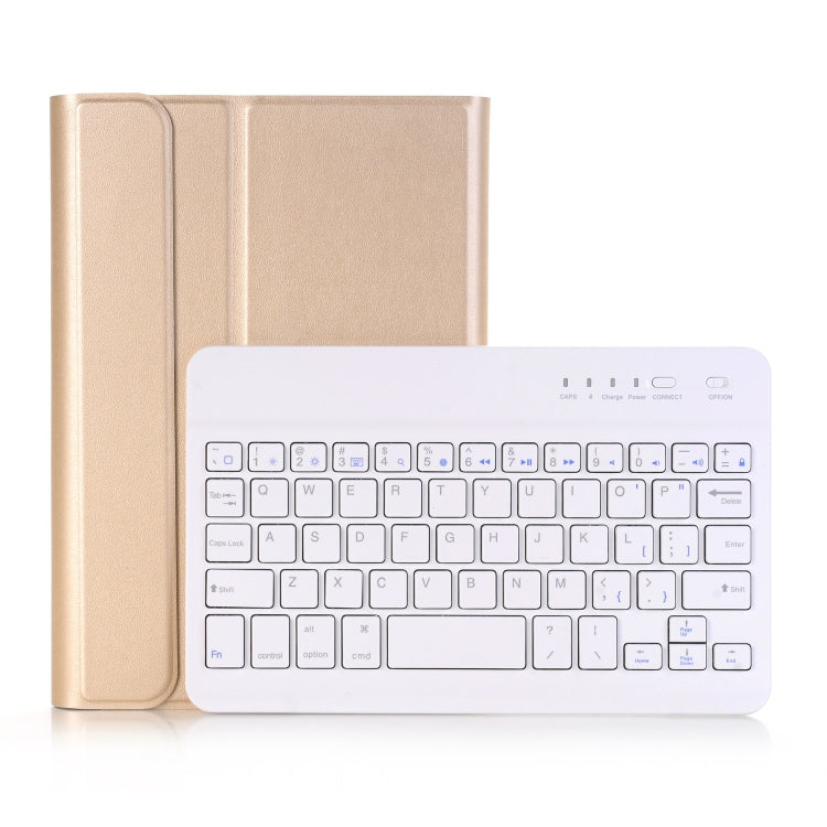 A290 For Galaxy Tab A 8.0 T290 / T295 (2019) Detachable Bluetooth Keyboard Leather Tablet Case with Stand Function(Gold) - Samsung Keyboard by PMC TechLife | Online Shopping South Africa | PMC TechLife