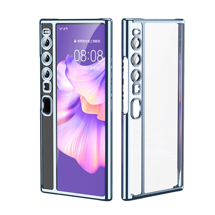 For Huawei Mate Xs 2 TPU Electroplating Full Coverage Protective Phone Case(Blue) - Huawei Cases by PMC TechLife | Online Shopping South Africa | PMC TechLife | Buy Now Pay Later Mobicred