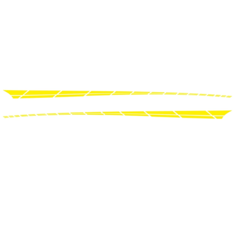 2 PCS/Set D-961 Checkered Flag Pattern Car Modified Decorative Sticker(Yellow) - Decorative Sticker by PMC TechLife | Online Shopping South Africa | PMC TechLife | Buy Now Pay Later Mobicred