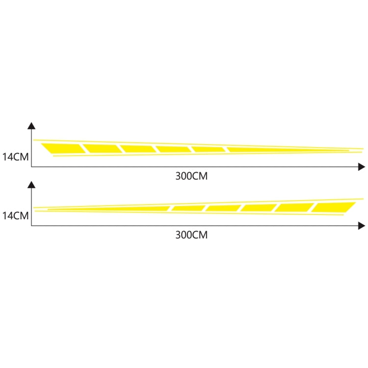 2 PCS/Set D-970 Checkered Flag Pattern Car Modified Decorative Sticker(Yellow) - Decorative Sticker by PMC TechLife | Online Shopping South Africa | PMC TechLife | Buy Now Pay Later Mobicred