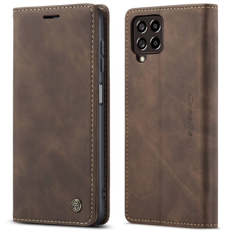 For Samsung Galaxy M33 5G CaseMe 013 Multifunctional Horizontal Flip Leather Phone Case(Coffee) - Galaxy Phone Cases by CaseMe | Online Shopping South Africa | PMC Jewellery | Buy Now Pay Later Mobicred