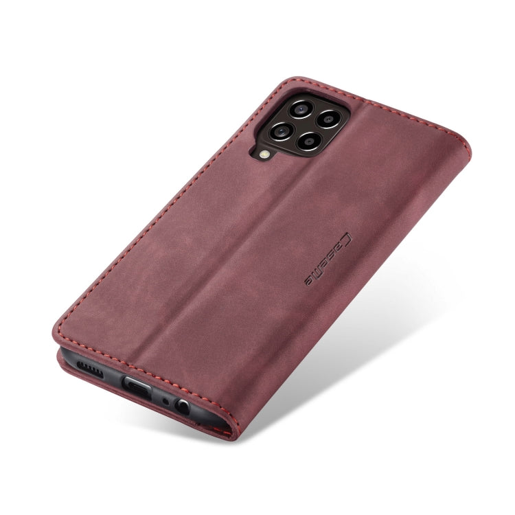 For Samsung Galaxy M33 5G CaseMe 013 Multifunctional Horizontal Flip Leather Phone Case(Wine Red) - Galaxy Phone Cases by CaseMe | Online Shopping South Africa | PMC Jewellery | Buy Now Pay Later Mobicred