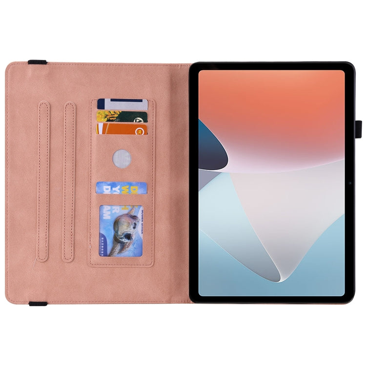 For OPPO Pad Air Butterfly Flower Embossed Leather Tablet Case(Rose Gold) - OPPO by PMC TechLife | Online Shopping South Africa | PMC TechLife | Buy Now Pay Later Mobicred