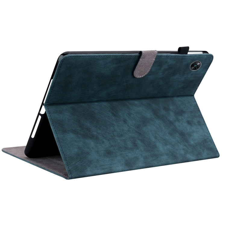 For OPPO Pad Air Tiger Pattern PU Tablet Case(Dark Blue) - free shipping - PMC TechLife - Order now!