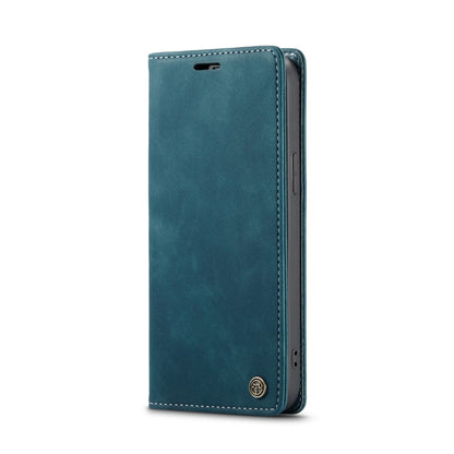 For iPhone 14 CaseMe-013 Multifunctional Retro Frosted Leather Phone Case (Blue) - iPhone 14 Cases by CaseMe | Online Shopping South Africa | PMC Jewellery | Buy Now Pay Later Mobicred