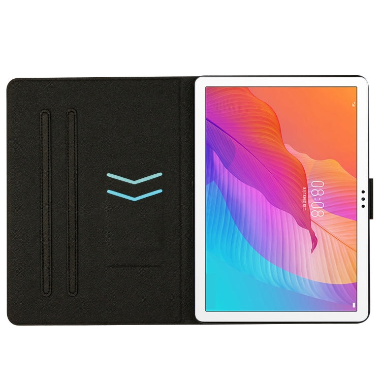 For Huawei MatePad T10s Stitching Solid Color Leather Tablet Case(Red) - Huawei by PMC TechLife | Online Shopping South Africa | PMC TechLife | Buy Now Pay Later Mobicred